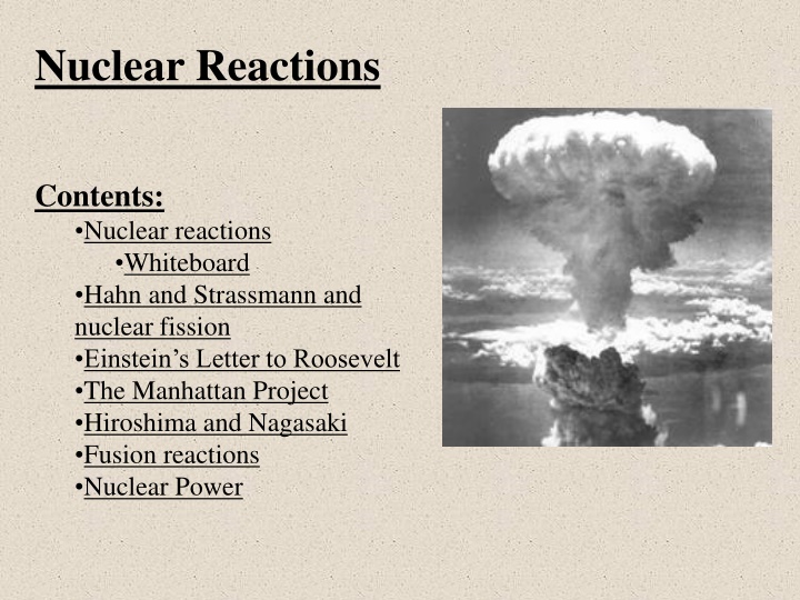 nuclear reactions