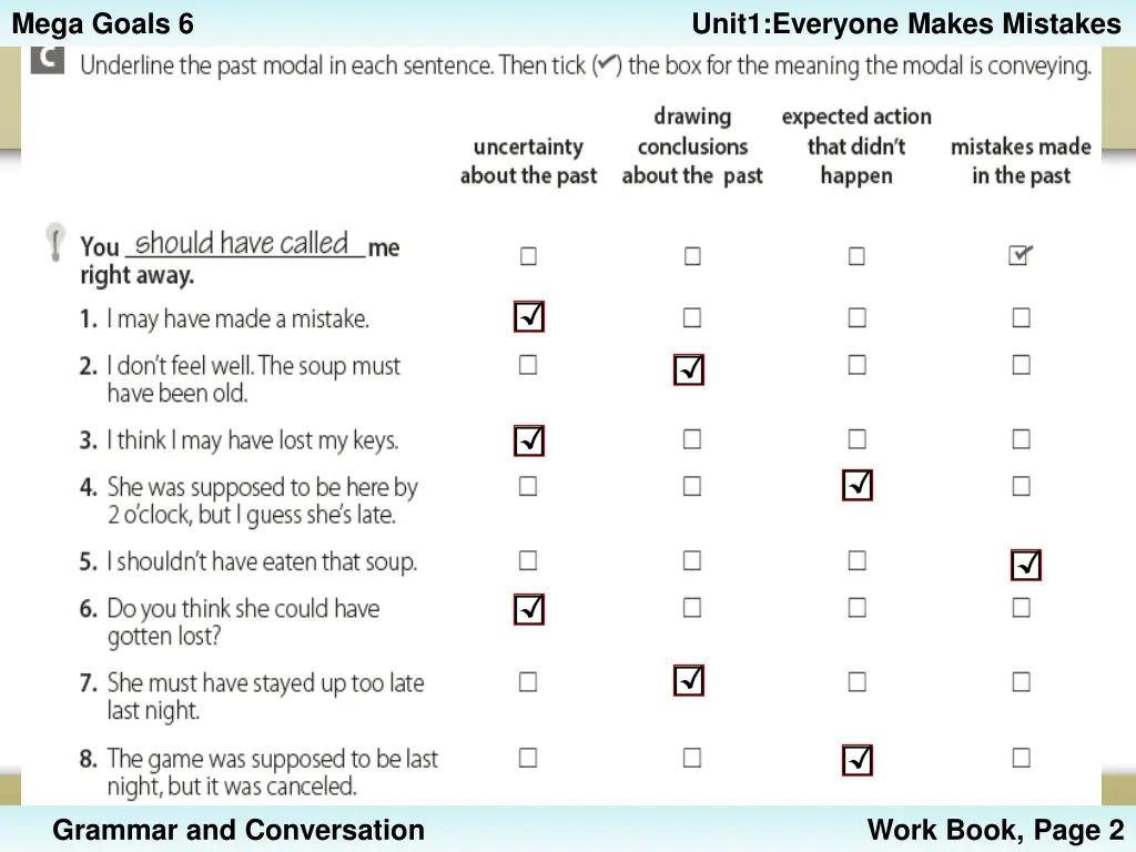 mega goals 6 unit1 everyone makes mistakes 13