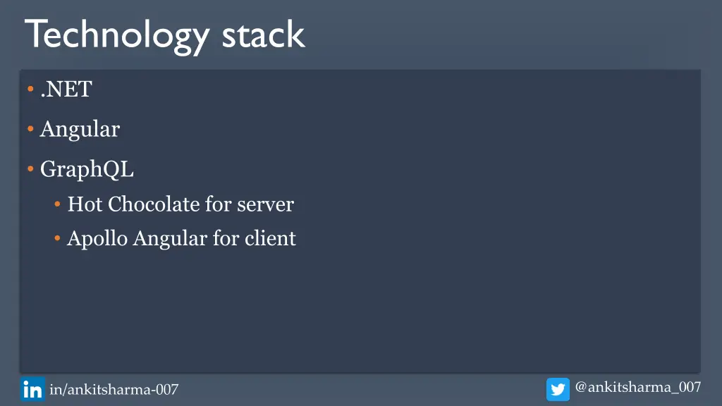 technology stack