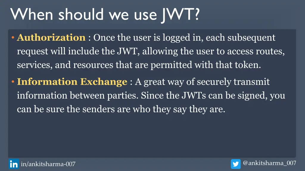 when should we use jwt