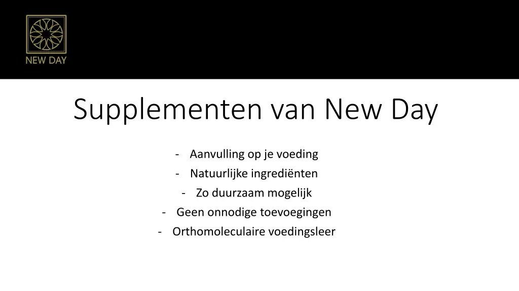 supplementen van new day