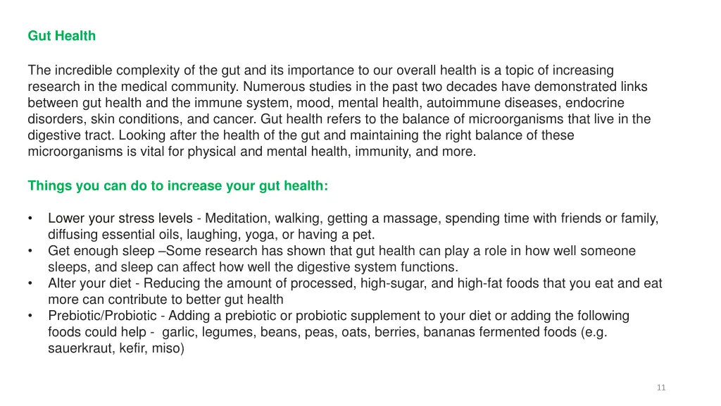 gut health