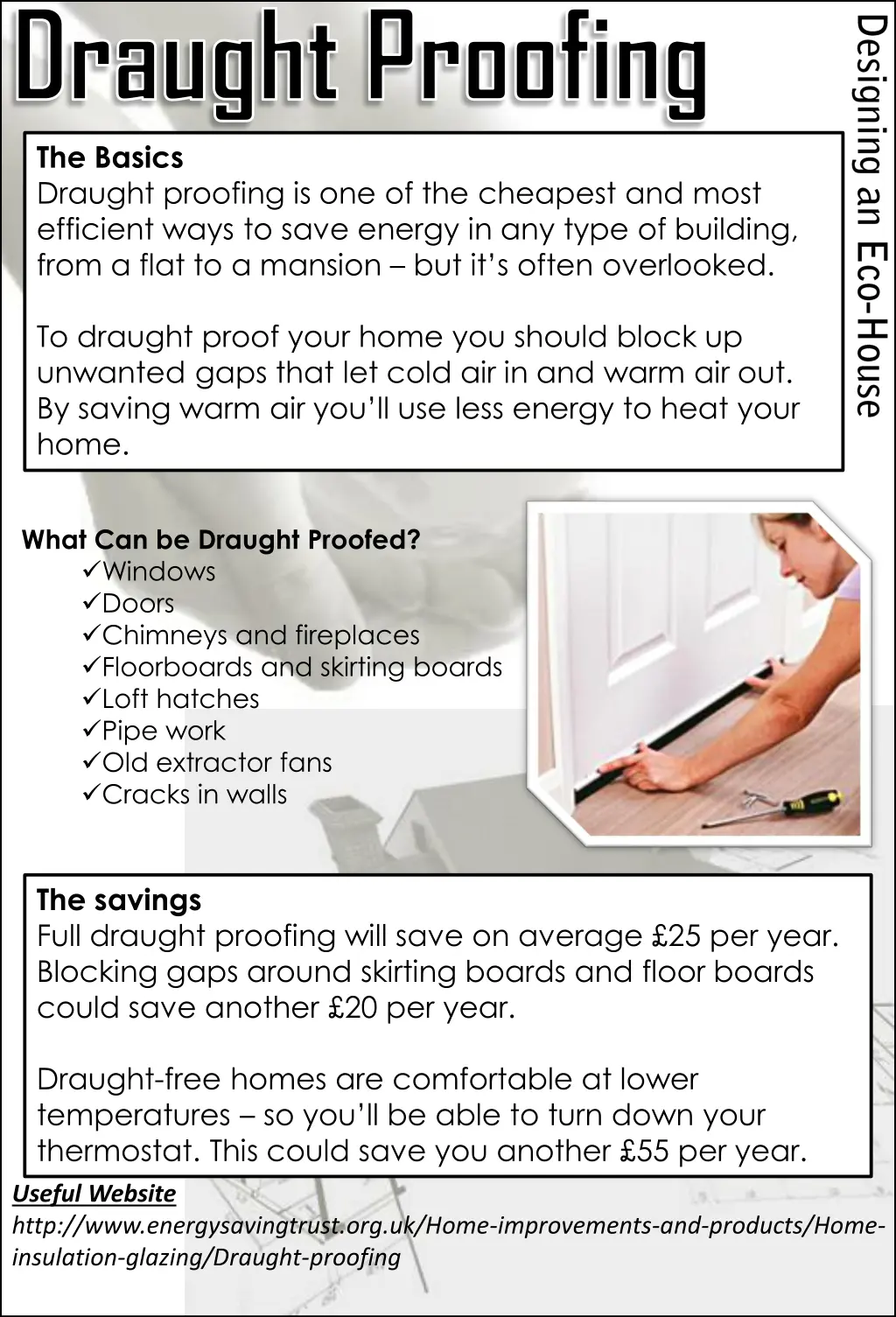 draught proofing the basics draught proofing