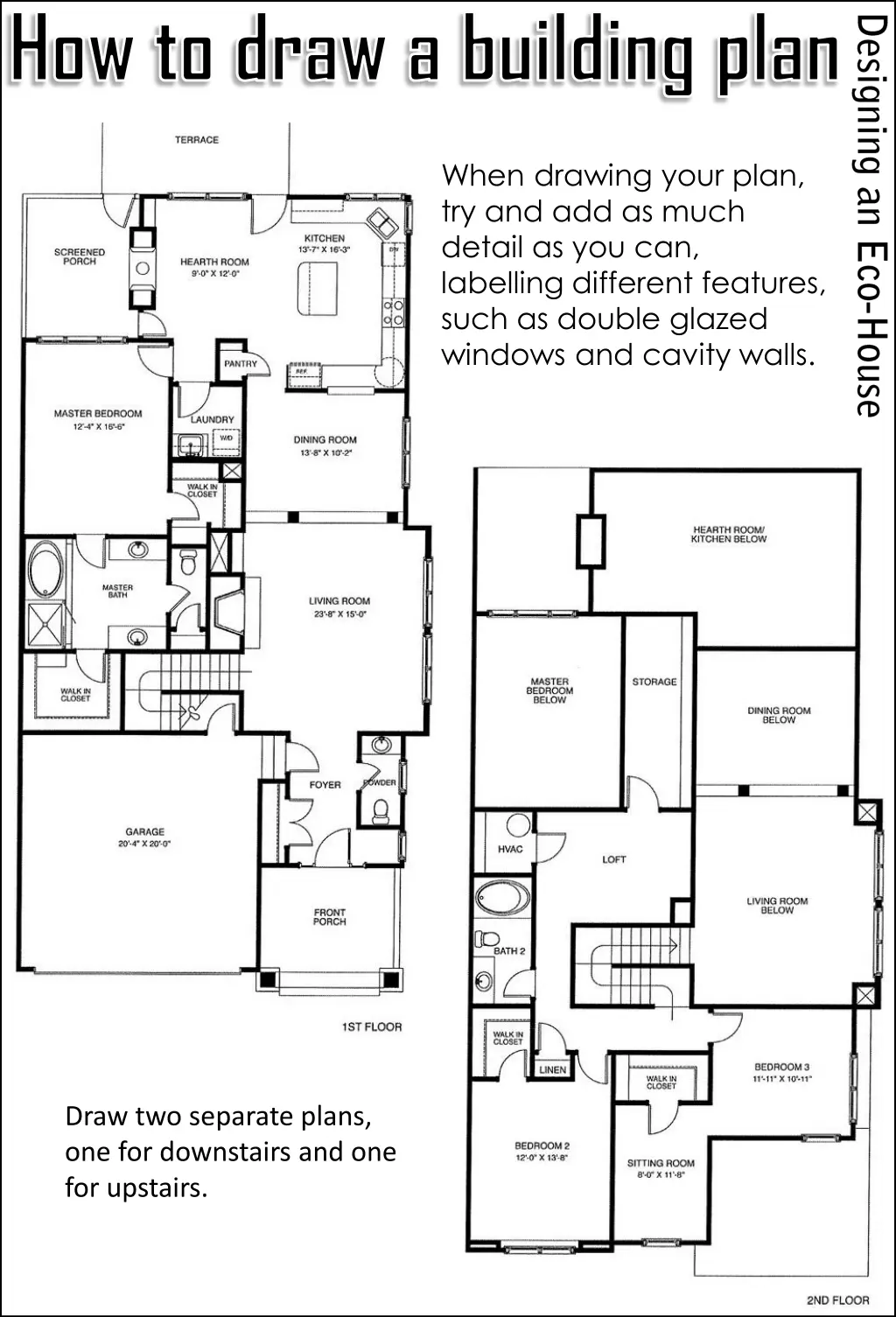 how to draw a building plan