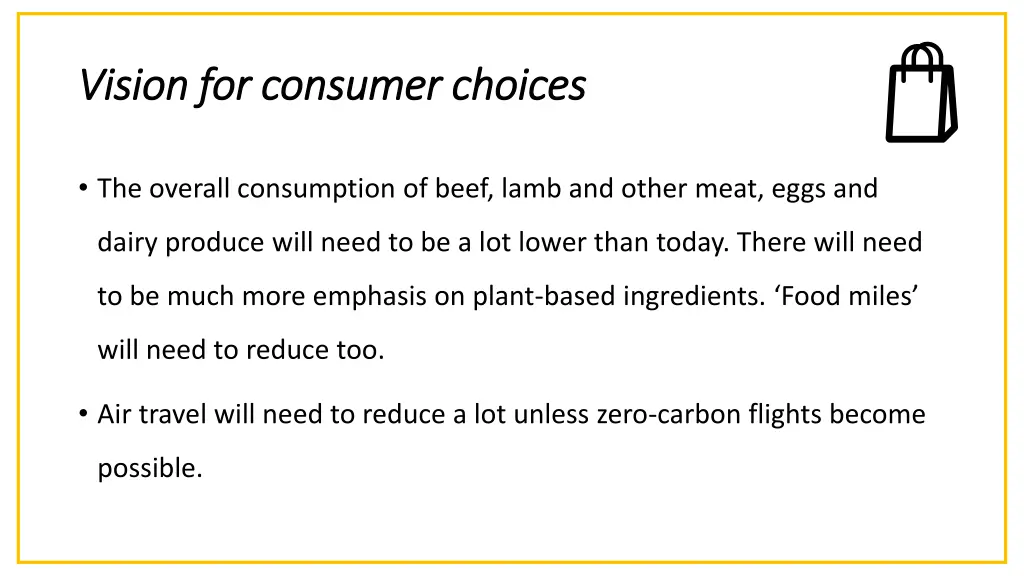 vision for consumer choices vision for consumer 1