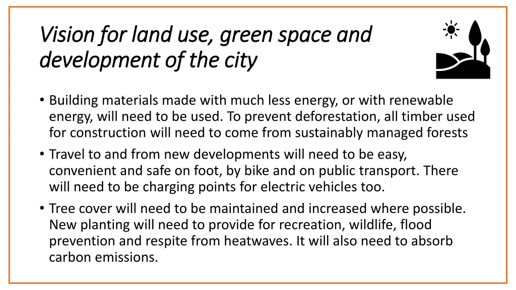 vision for land use green space and vision 1