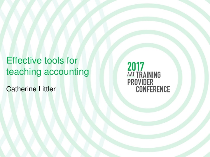 effective tools for teaching accounting