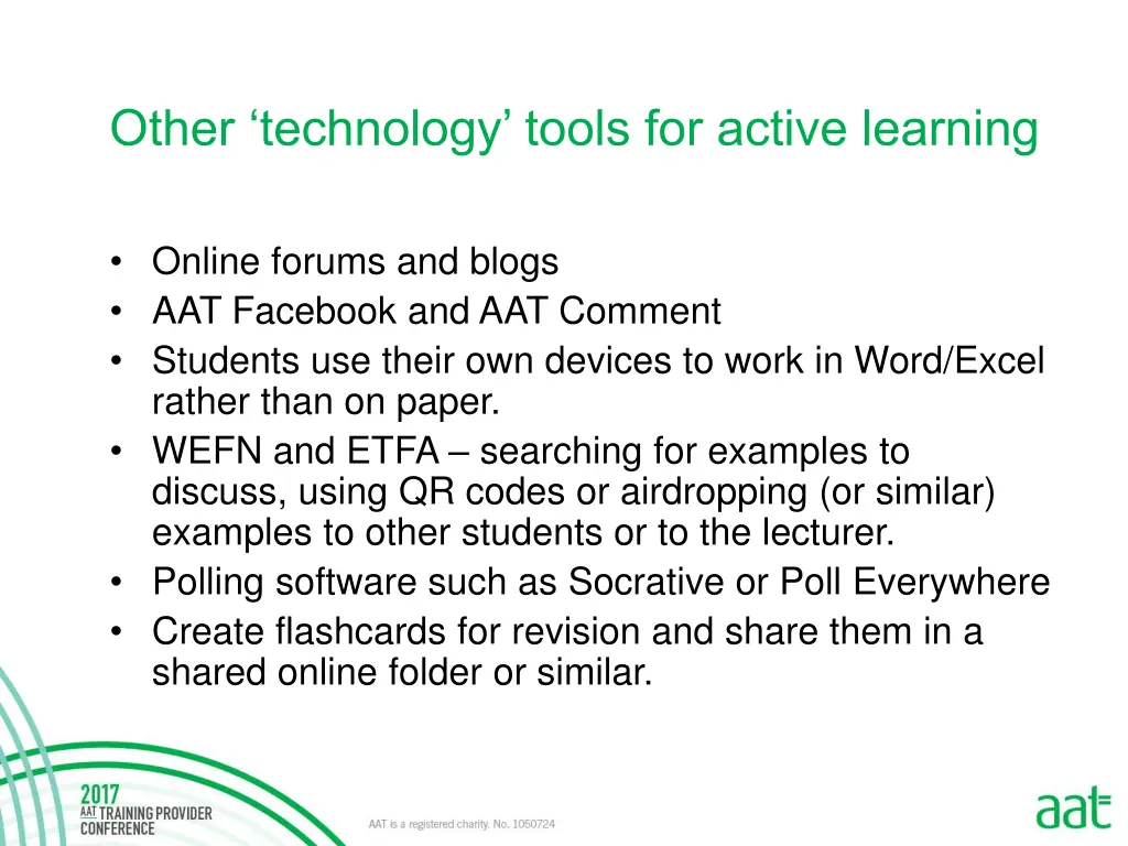 other technology tools for active learning 2