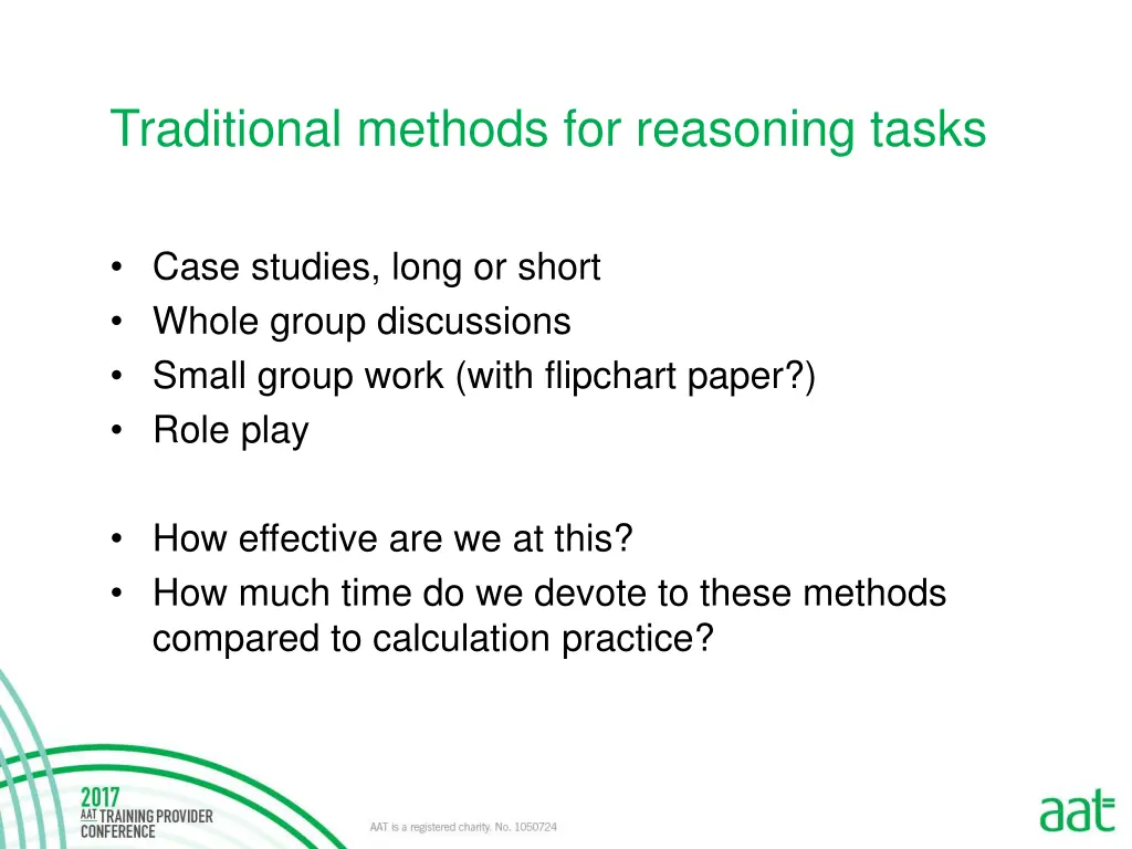 traditional methods for reasoning tasks 1