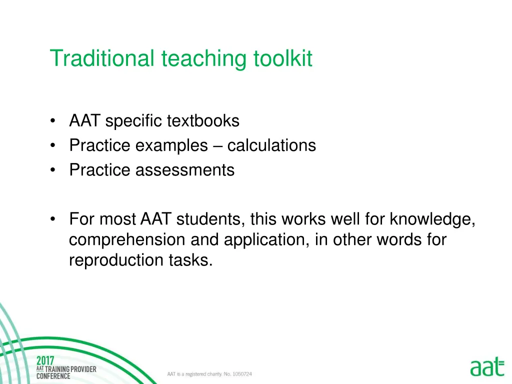 traditional teaching toolkit 1