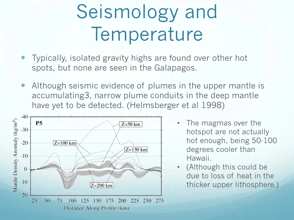 seismology and temperature