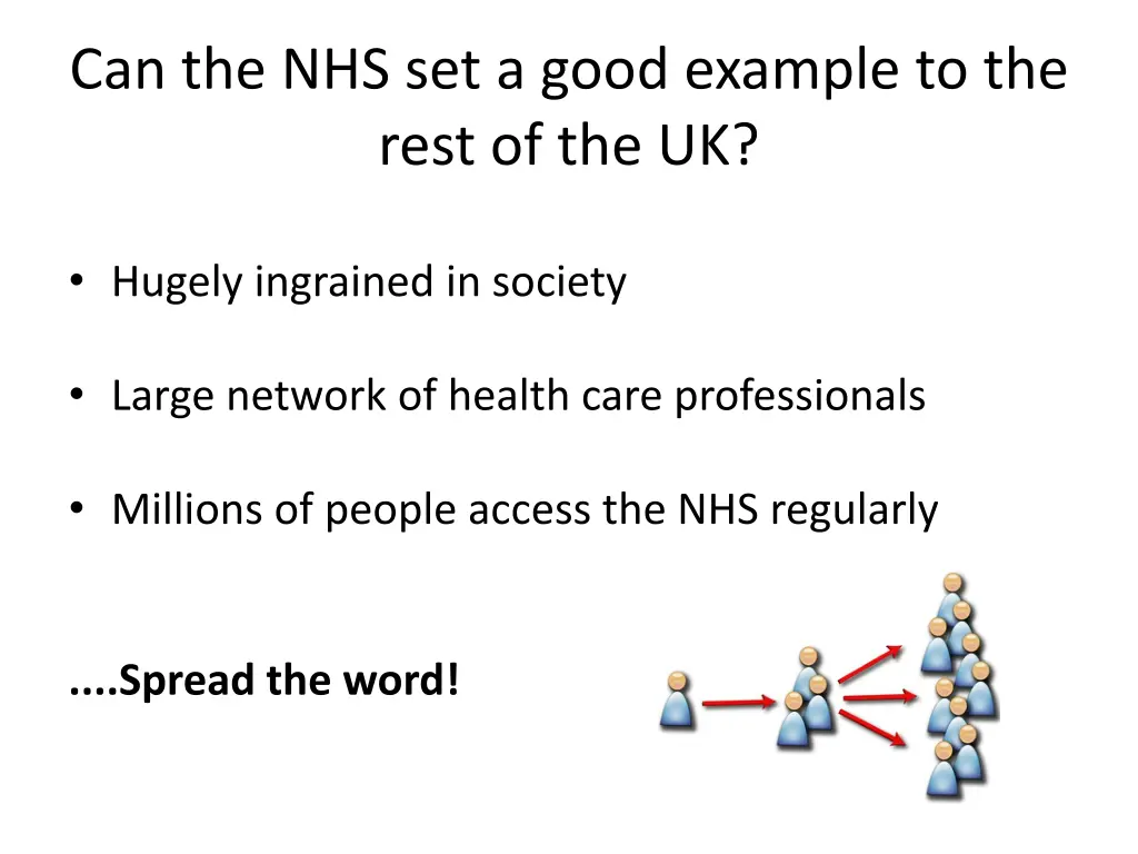 can the nhs set a good example to the rest