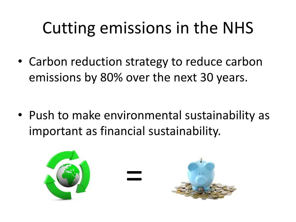 cutting emissions in the nhs