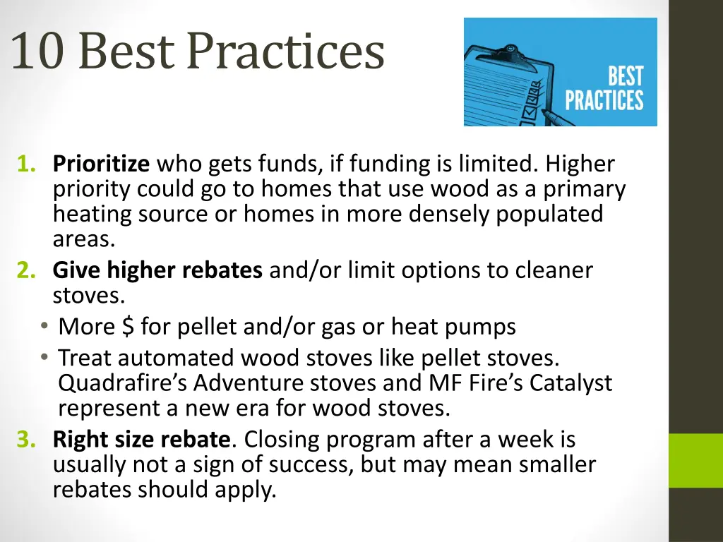 10 best practices