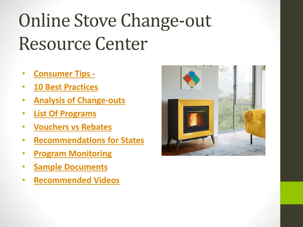 online stove change out resource center