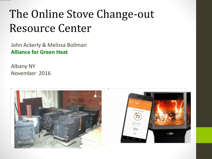 the online stove change out resource center