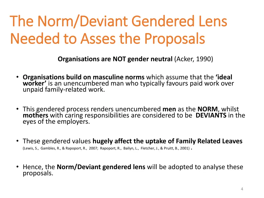 the norm deviant gendered lens the norm deviant