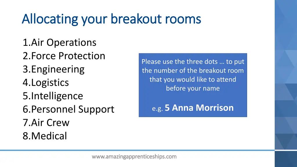 allocating your breakout rooms allocating your