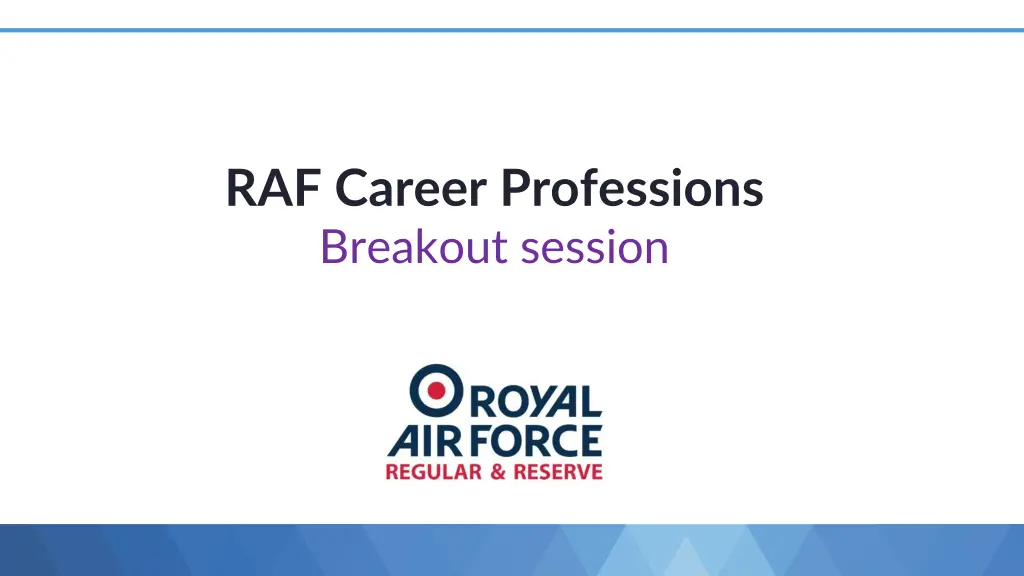 raf career professions breakout session