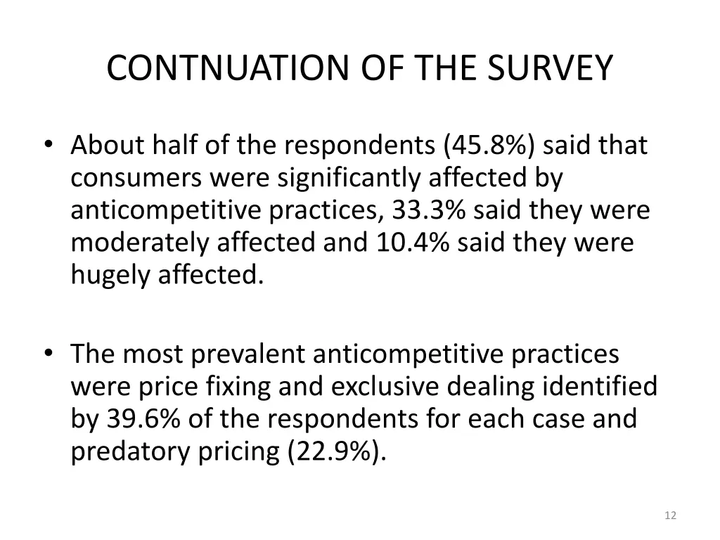 contnuation of the survey