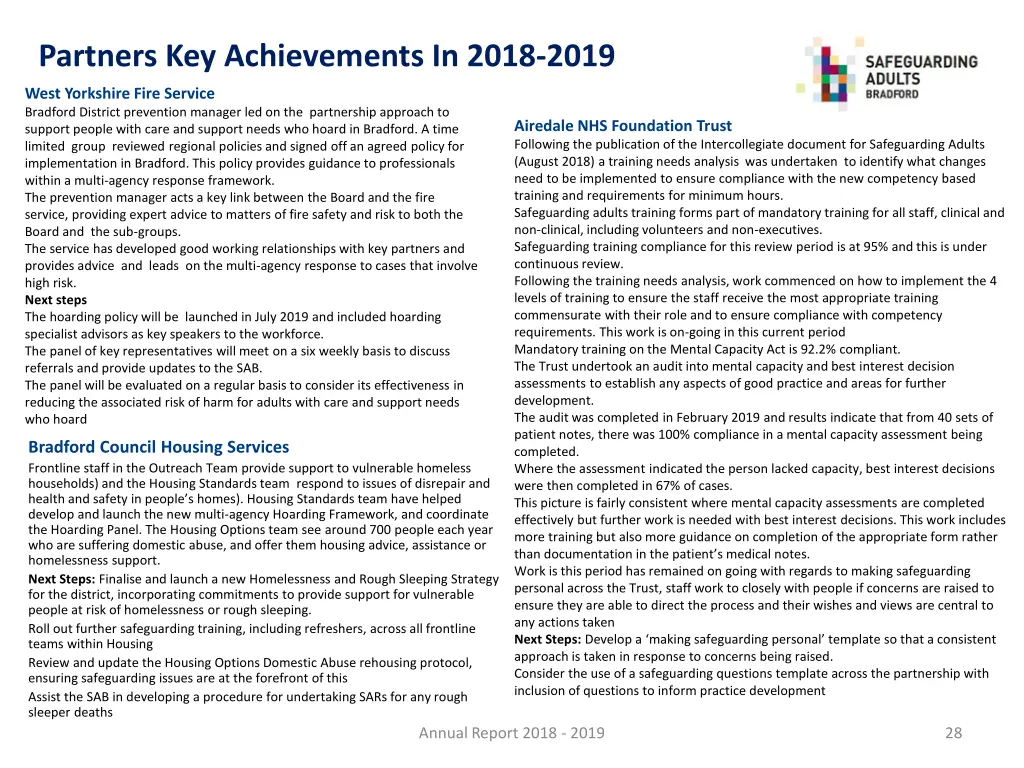 partners key achievements in 2018 2019 3