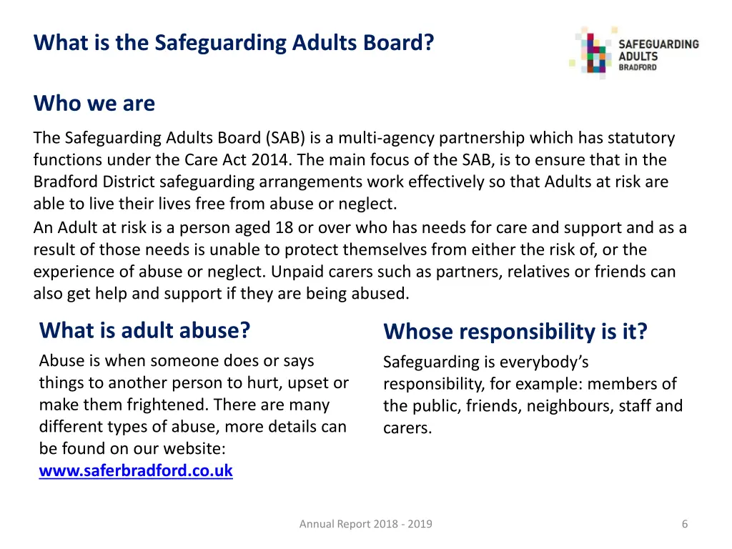 what is the safeguarding adults board