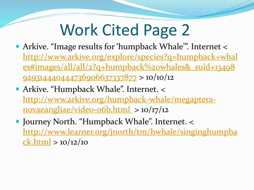 work cited page 2 arkive image results