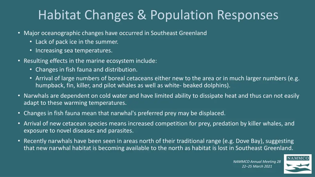 habitat changes population responses