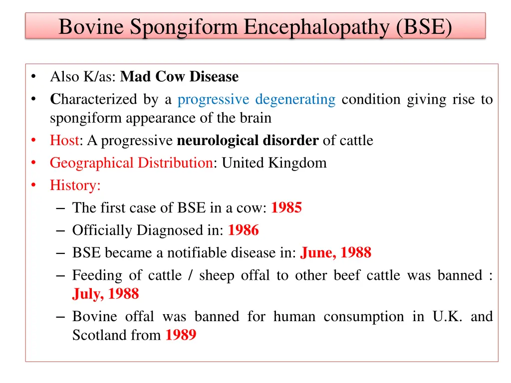 bovine spongiform encephalopathy bse