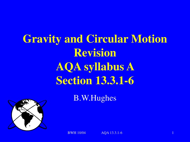 gravity and circular motion revision aqa syllabus