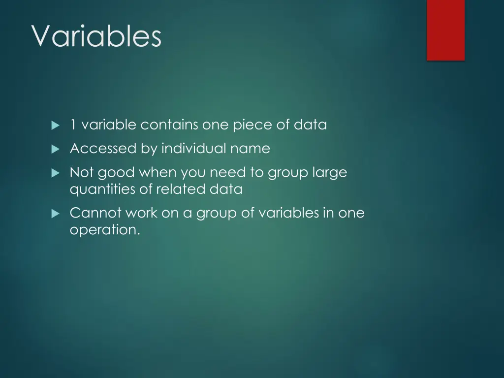 variables