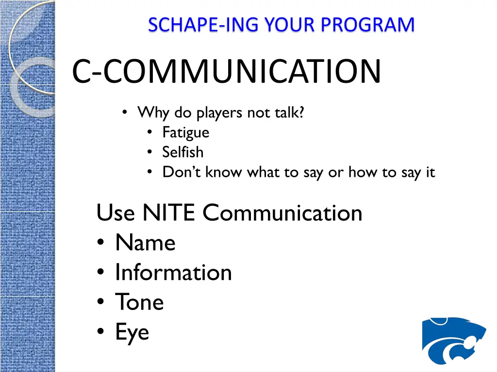 schape ing your program c communication