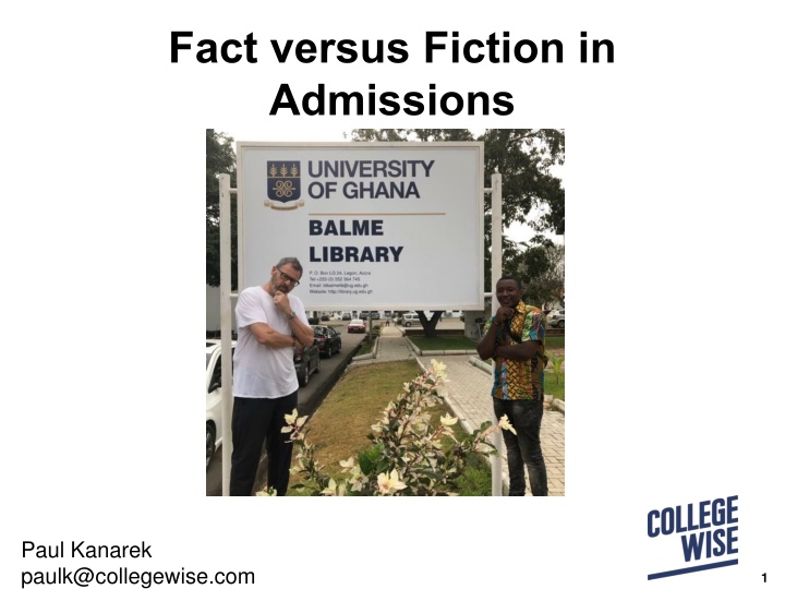 fact versus fiction in admissions