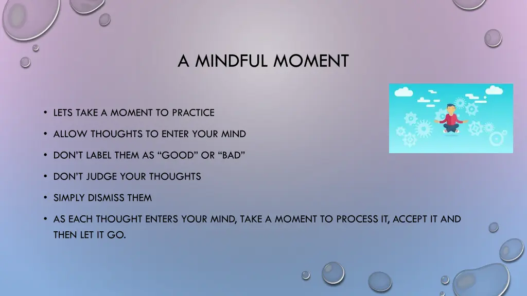 a mindful moment