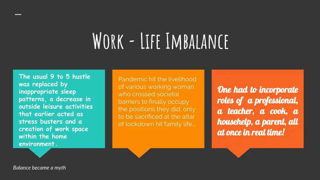 work life imbalance