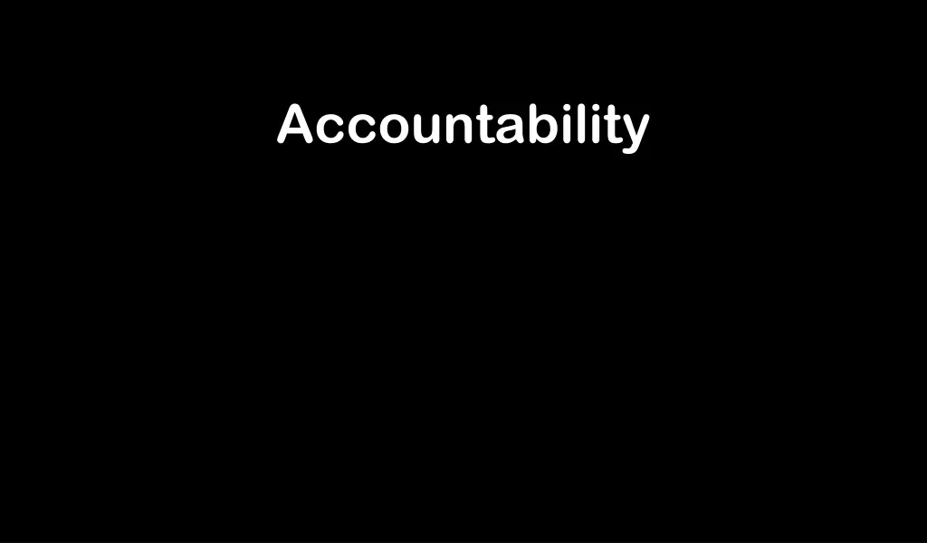 accountability