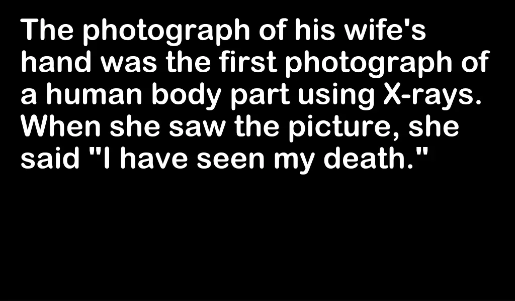 the photograph of his wife s hand was the first