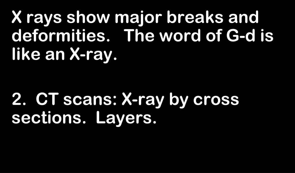 x rays show major breaks and deformities the word