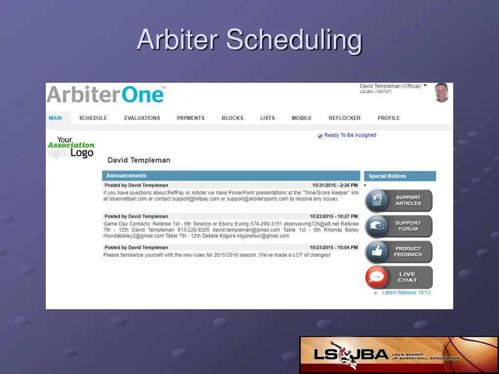 arbiter scheduling