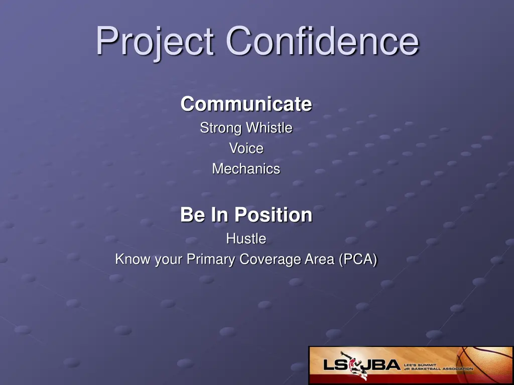 project confidence