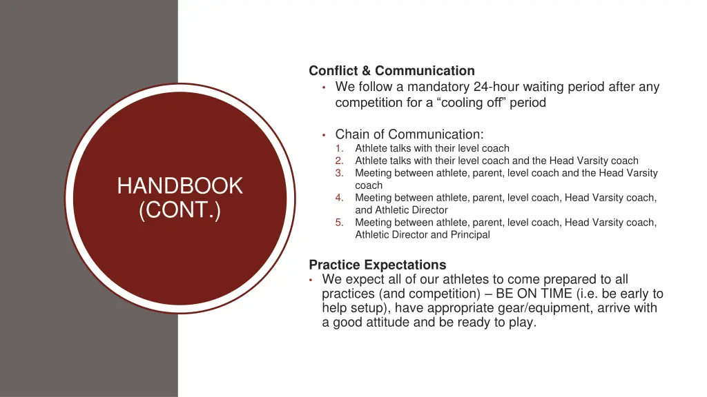 conflict communication we follow a mandatory