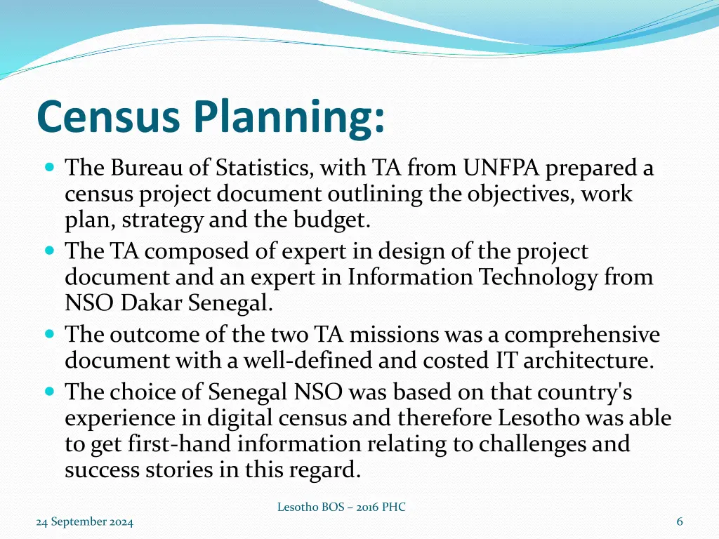 census planning