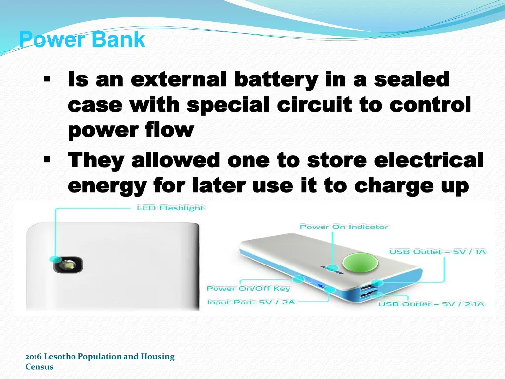 power bank is an external battery in a sealed