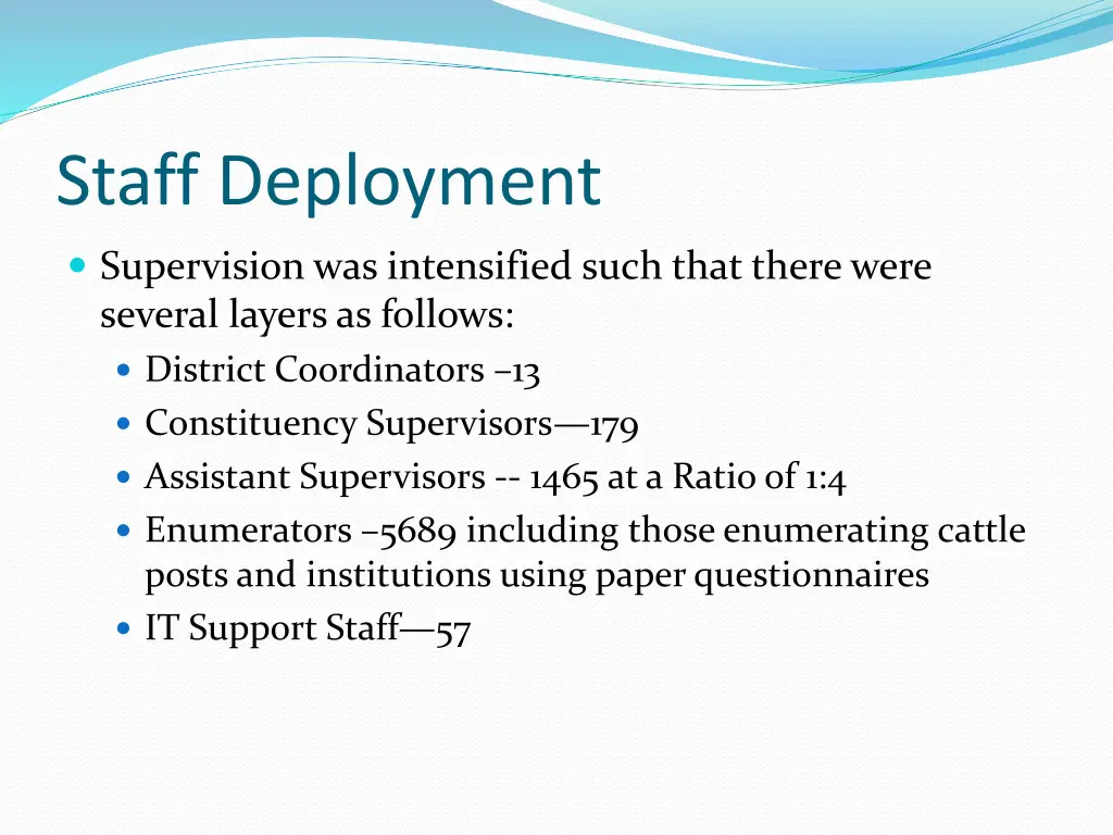 staff deployment