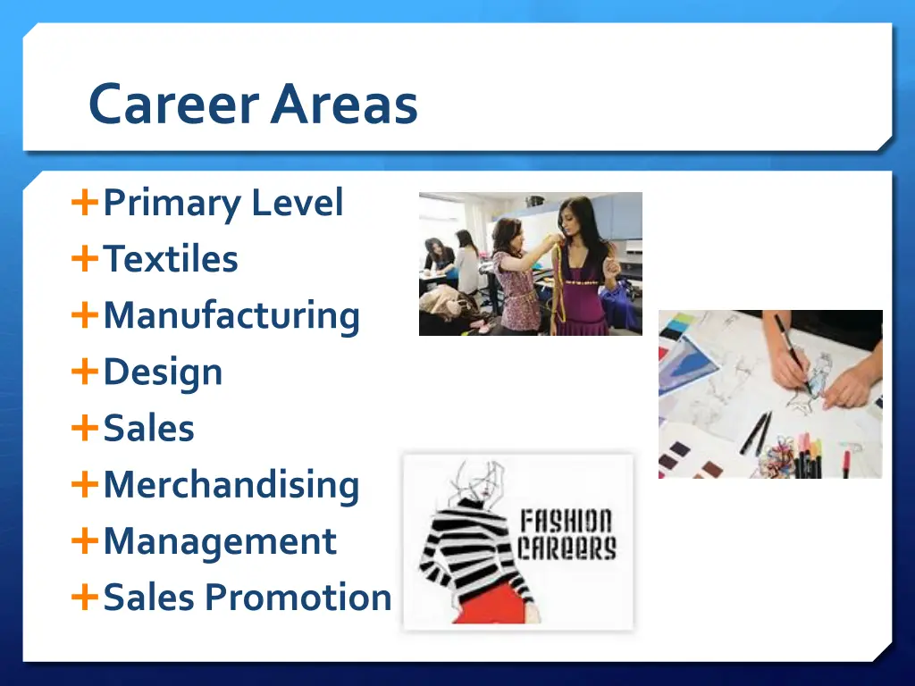 career areas