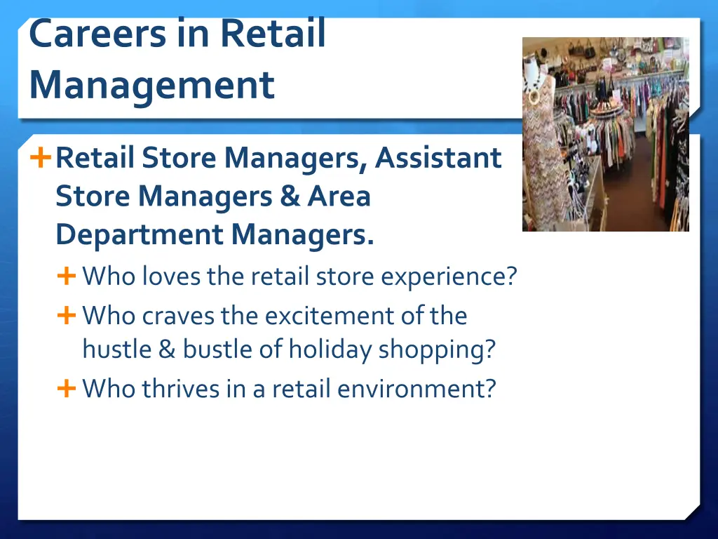 careers in retail management