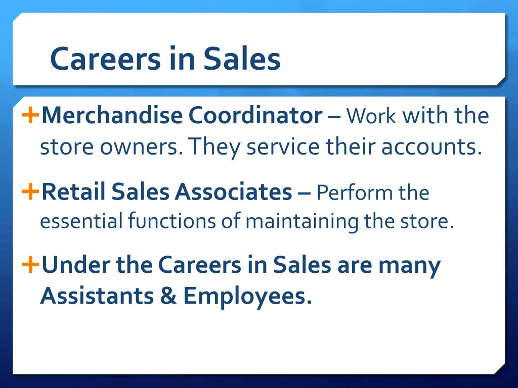 careers in sales 2