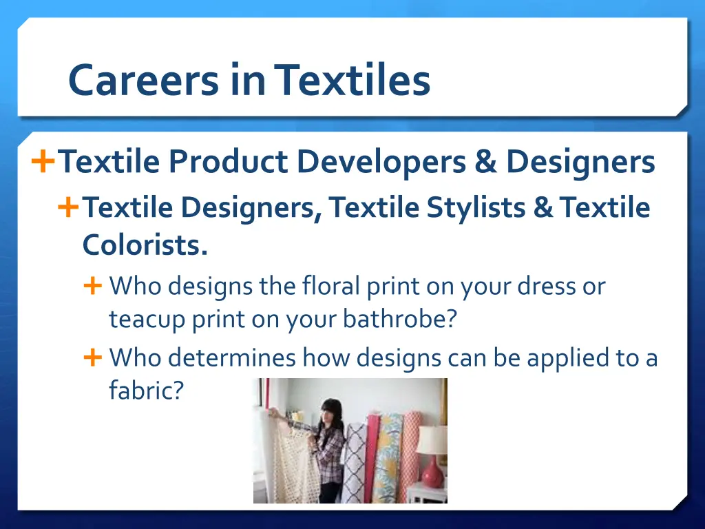 careers in textiles