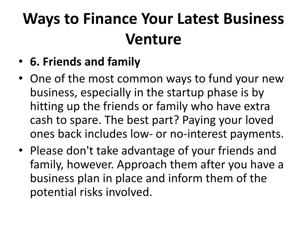 ways to finance your latest business venture 4