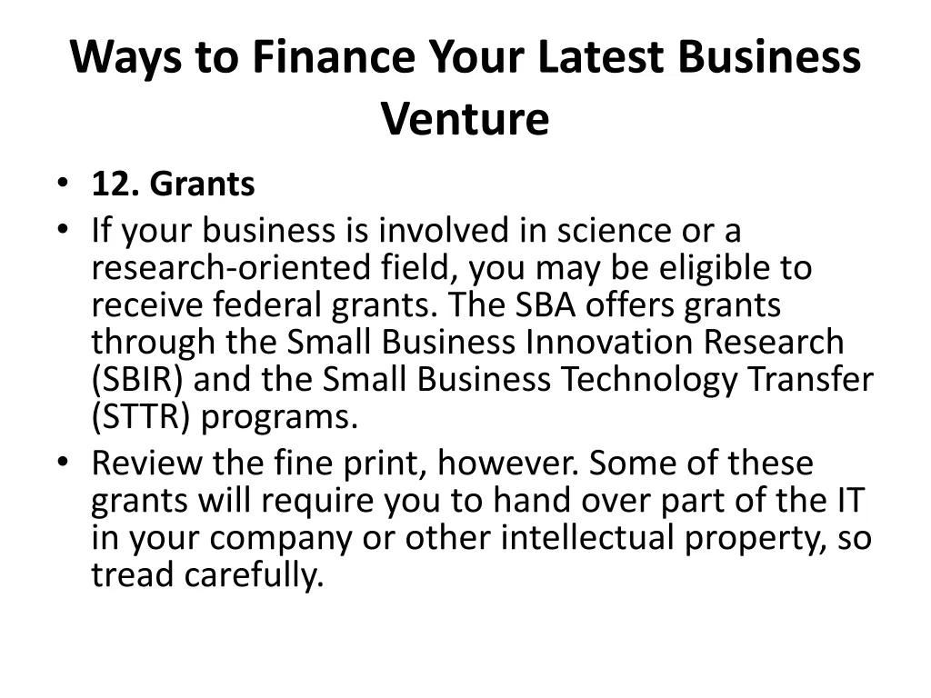 ways to finance your latest business venture 9